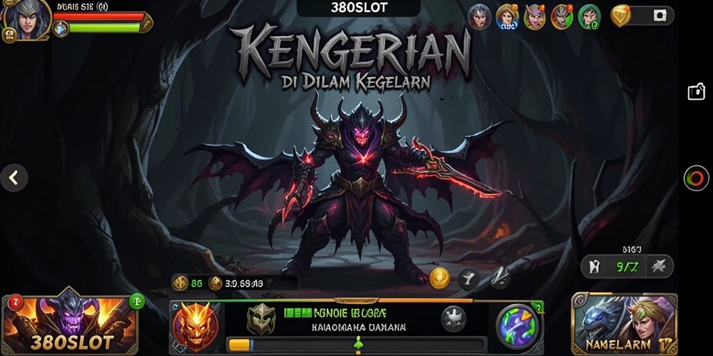 Tangkapan layar gameplay 380SLOT yang menampilkan suasana mencekam dan grafis yang menarik.