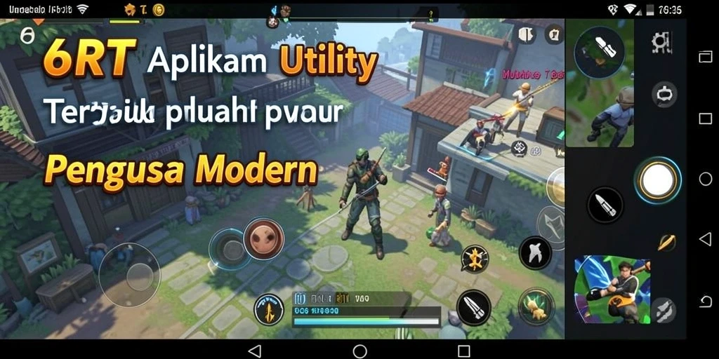 Tampilan antarmuka sederhana 6RT untuk memudahkan pengguna.