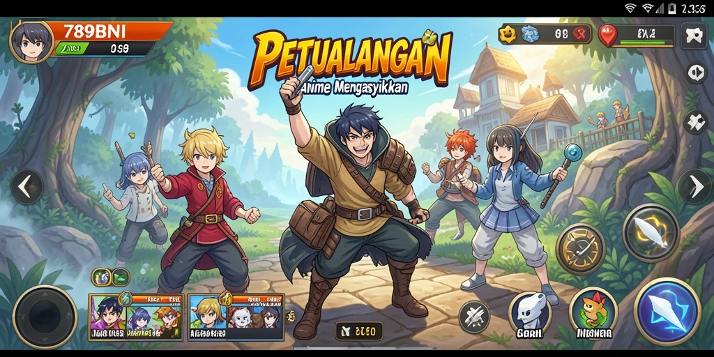 Screenshot gameplay 789BNI yang menampilkan karakter Anime.