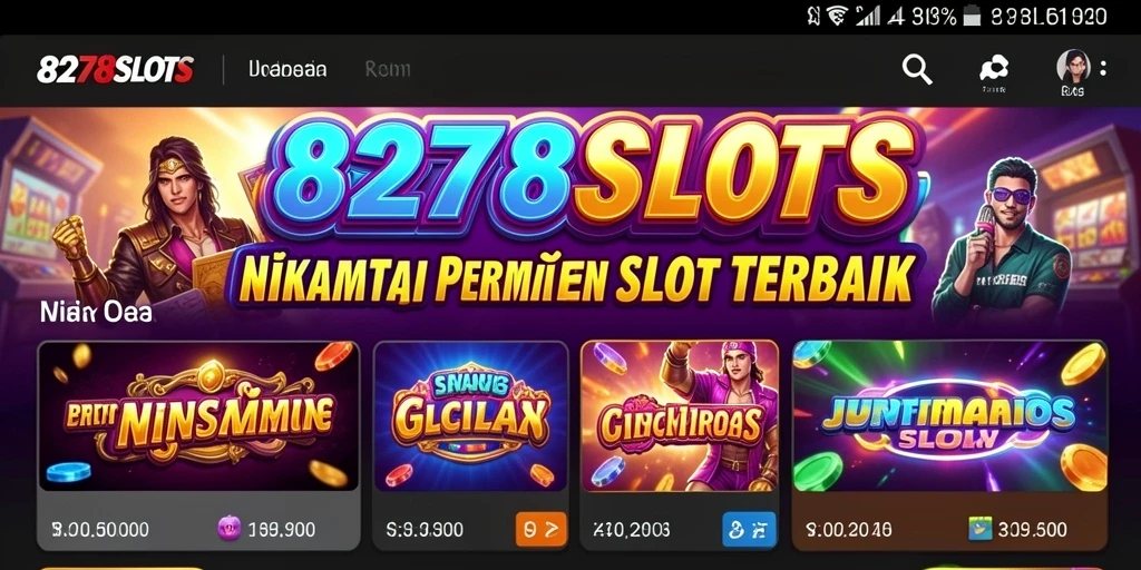 Screenshot menunjukkan gameplay seru dari 8278SLOTS dengan tema slot menarik.