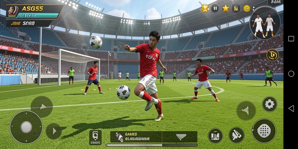 Tampilan pertandingan ASG55 yang seru dan kompetitif.