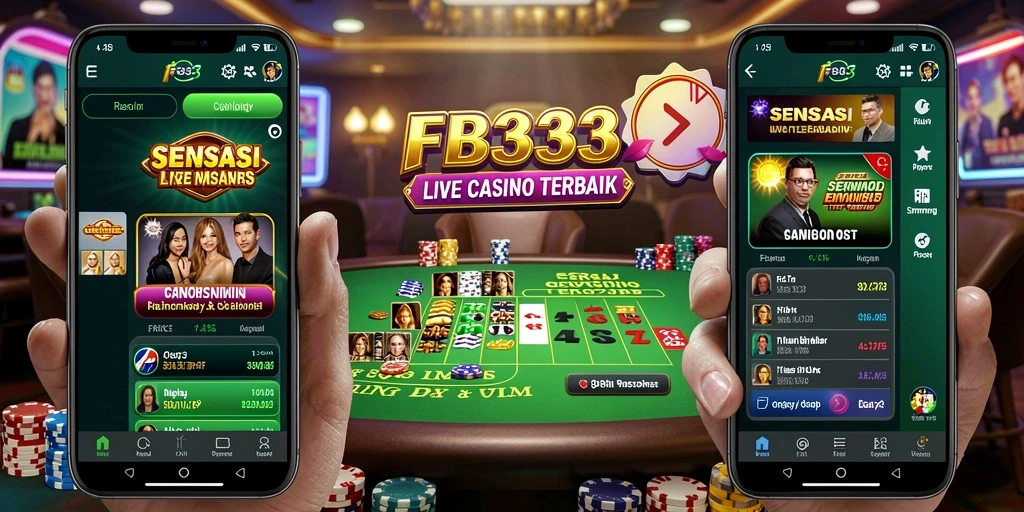 Gambaran menegangkan tentang gameplay Live Casino di FB333.
