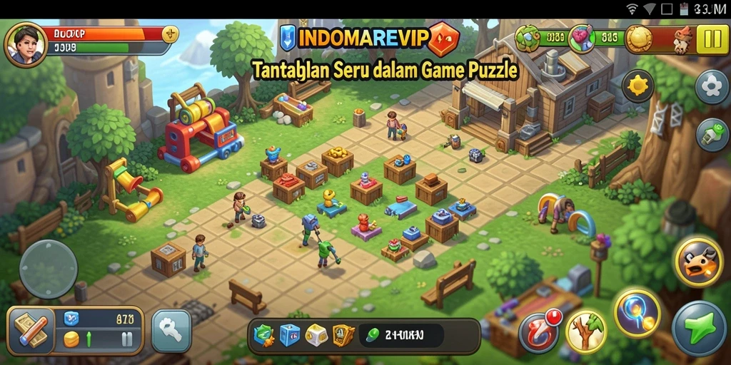 Tampilan gameplay INDOMAREVIP yang seru dan menantang.