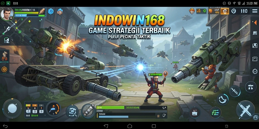 Screenshot gameplay INDOWIN168 yang menunjukkan intensitas pertempuran strategi.