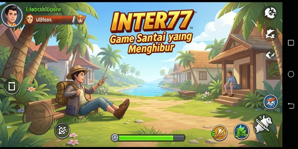 Tangkapan layar INTER77 menampilkan gameplay santai yang menghibur.