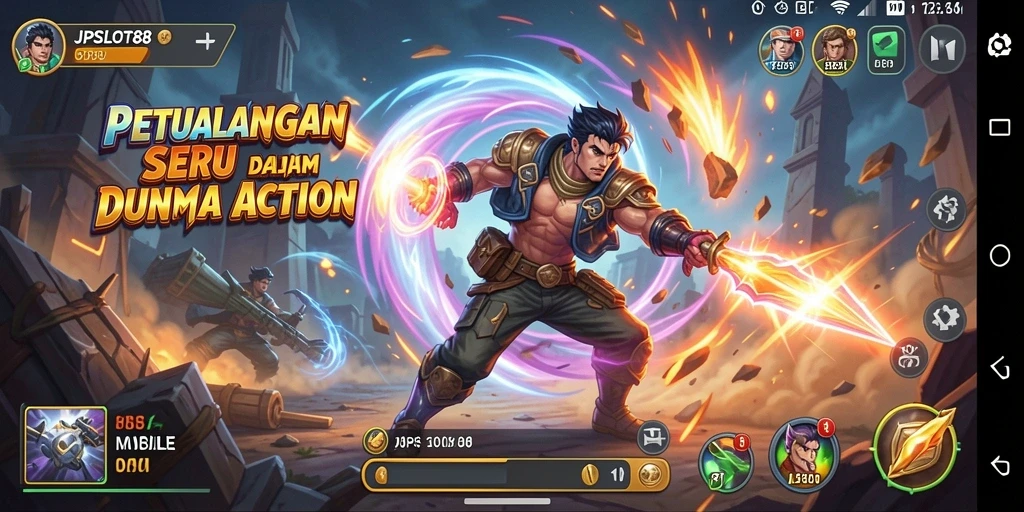 Tampilan gameplay seru JPSLOT88 yang penuh aksi.