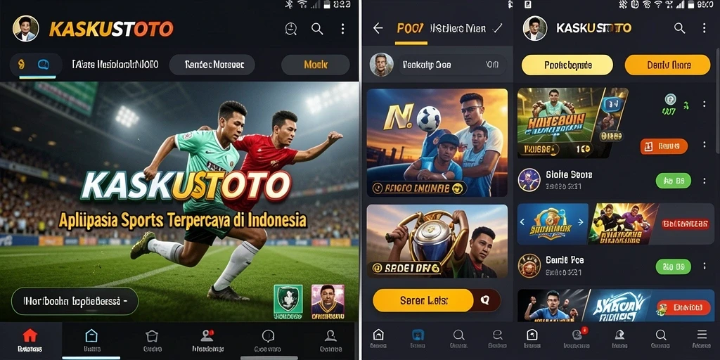 Tampilan menarik dan interaktif dari KASKUSTOTO saat melakukan taruhan olahraga.