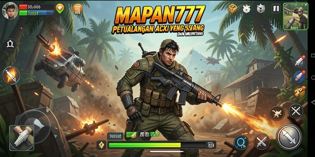 Tampilan gameplay seru dengan pertarungan sengit di MAPAN777.