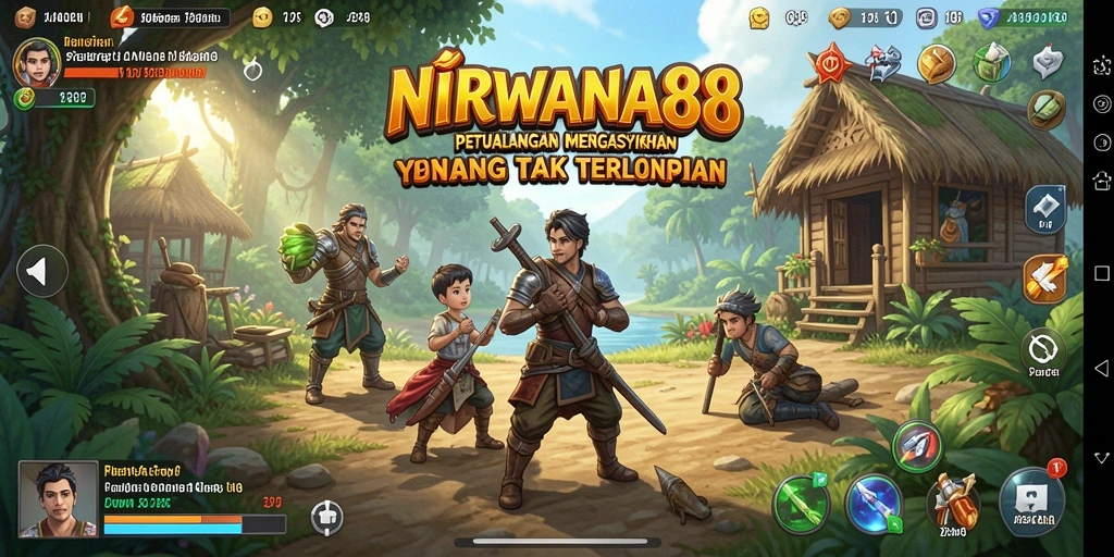 Screenshot gameplay dari NIRWANA88 menunjukkan aksi petualangan yang mendebarkan.