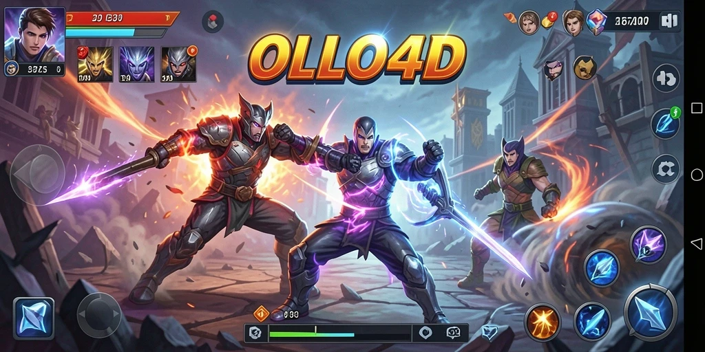 Tampilan menarik dari pertarungan seru di OLLO4D.