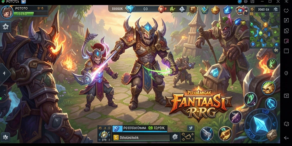 Screenshot gameplay PGTOTO menampilkan petualangan seru dalam dunia RPG.