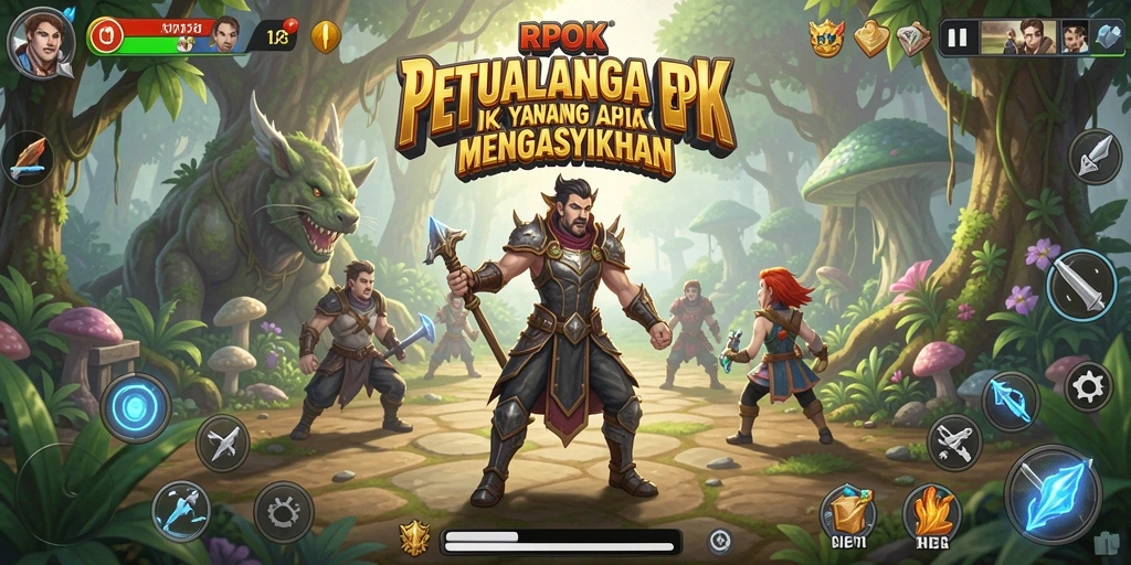 Screenshot RPOK menampilkan aksi seru dalam gameplay petualangan.